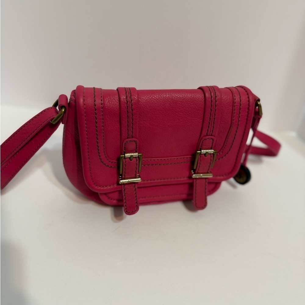 The Sak Laguna Leather Flamingo Pink Crossbody Bag, Very Good Condition